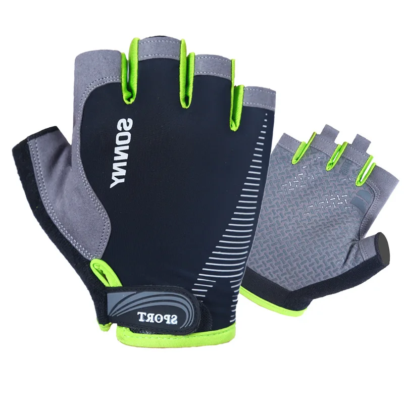 1 пара спортивные перчатки для велоспорта с полупальцами тонкие мягкие дышащие
