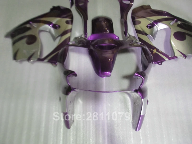 Комплект обтекателей для мотоцикла moldng Kawasaki ninja ZX9R 2000 2001 комплект из фиолетового