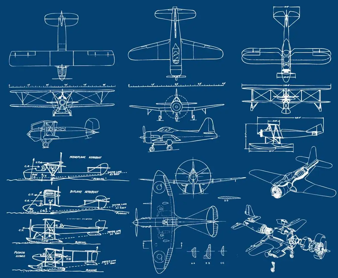 Lockheed U2 &quotDragon Lady&quot Plane Blueprints Sci-Fi Retro Vintage Kraft Poster Canvas Painting Wall Sticker Home Decor Gift | Дом и сад