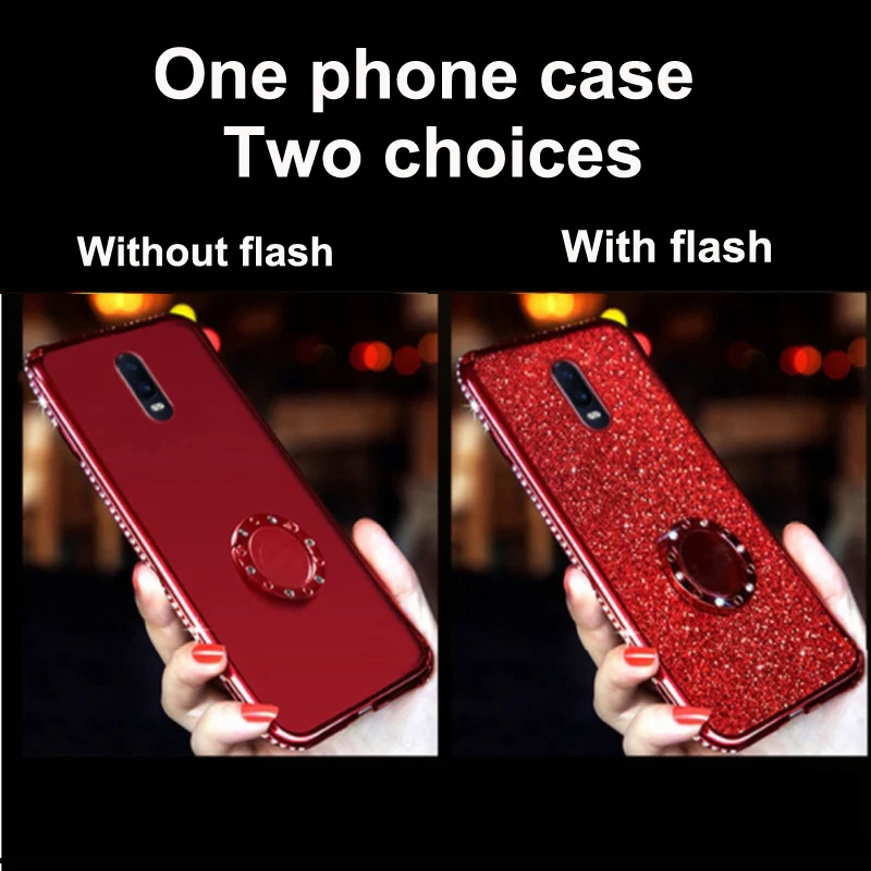 R17 pro case Bling Rhinestone Glitter Soft Silicone TPU Phone Case For OPPO R17Pro cases OPPOR17 Pro Diamond Girl back cover | Мобильные