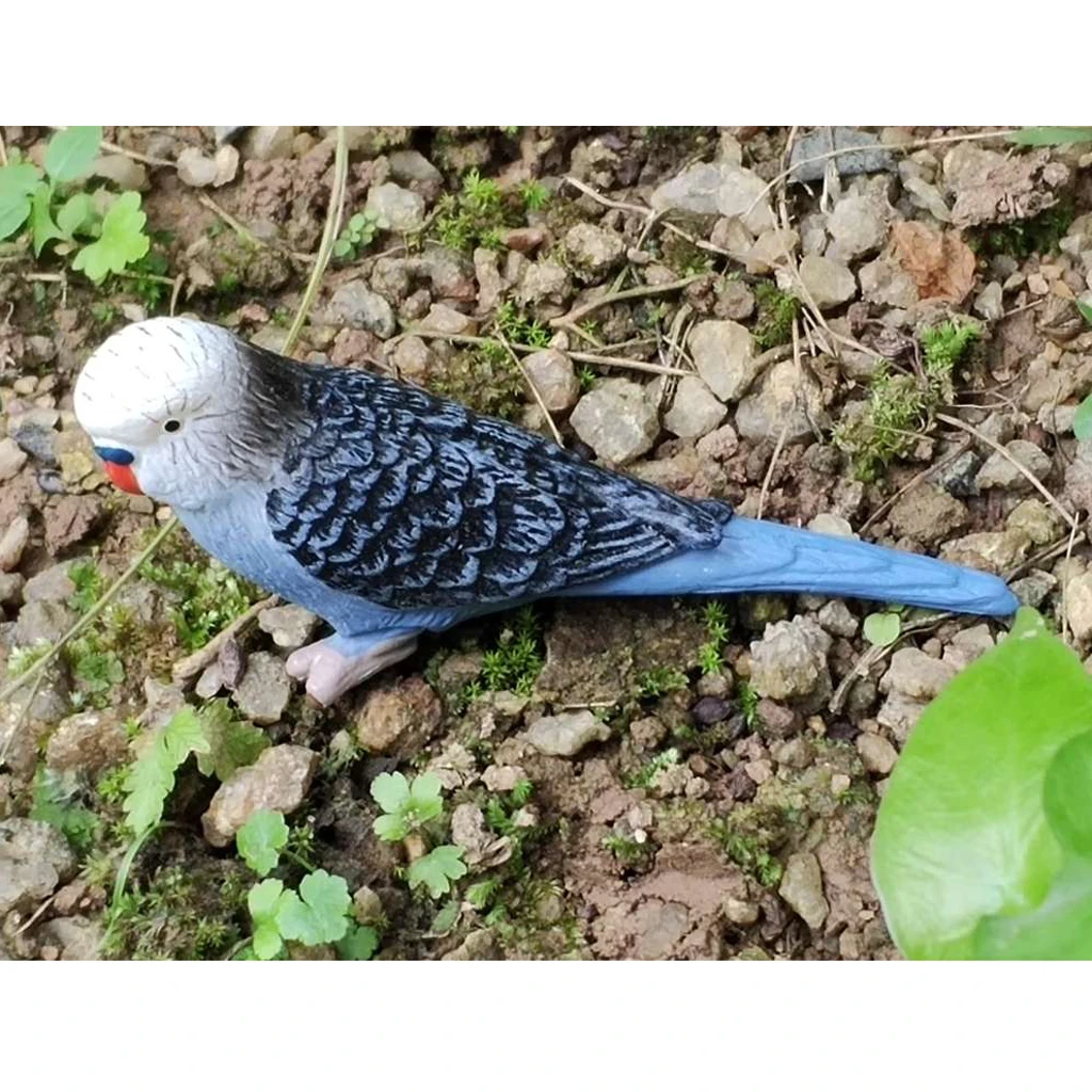 Parrot 2 Фигурки птиц, Имитационные фигурки птиц, модели животных, игрушки для домашнего декора, миниатюрное украшение для сада в виде Феи, орнамент, подарки для детей - Цвет: Parrot 2