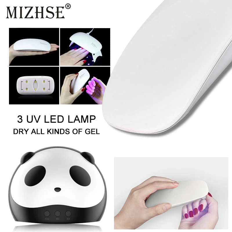 MIZHSE 6 Вт 36 Сушилка для ногтей Светодиодная УФ лампа USB Гель лак отверждающая