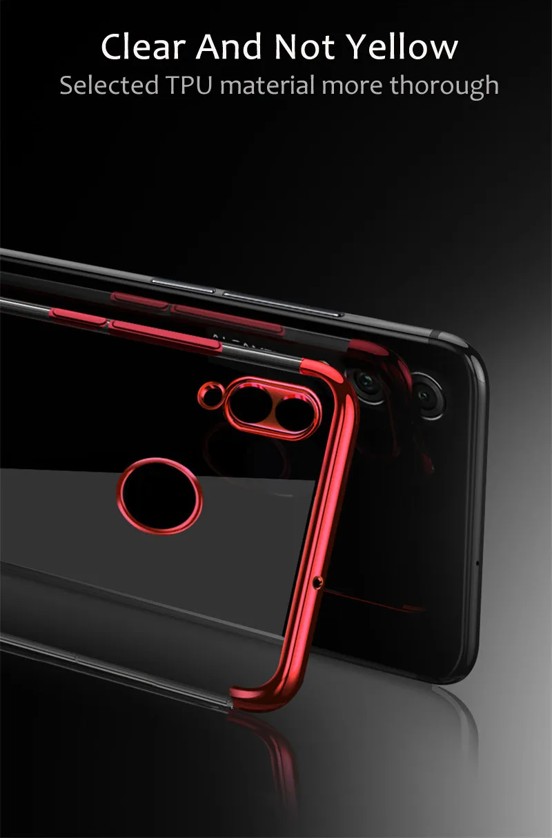 Прозрачный чехол на Honor 8C для huawei P smart Honor 8X Lite MAX 8 9 Lite 10 7A Pro 7C RU мягкий ударопрочный Тонкий чехол из ТПУ