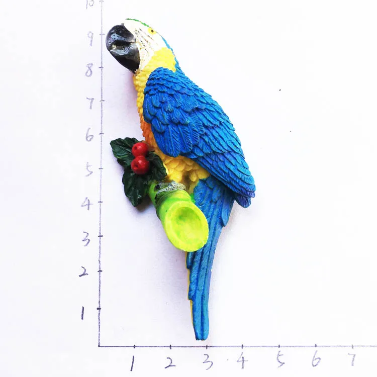 Креативный стикер для холодильника Macaw бразильский пейзаж магниты на
