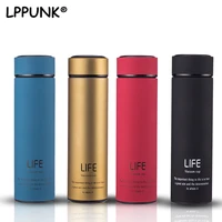 500ml17oz straight life vacuum flasks with tea stainer thermos water bottle 304 stainless steel thermal cup coffee mug travel