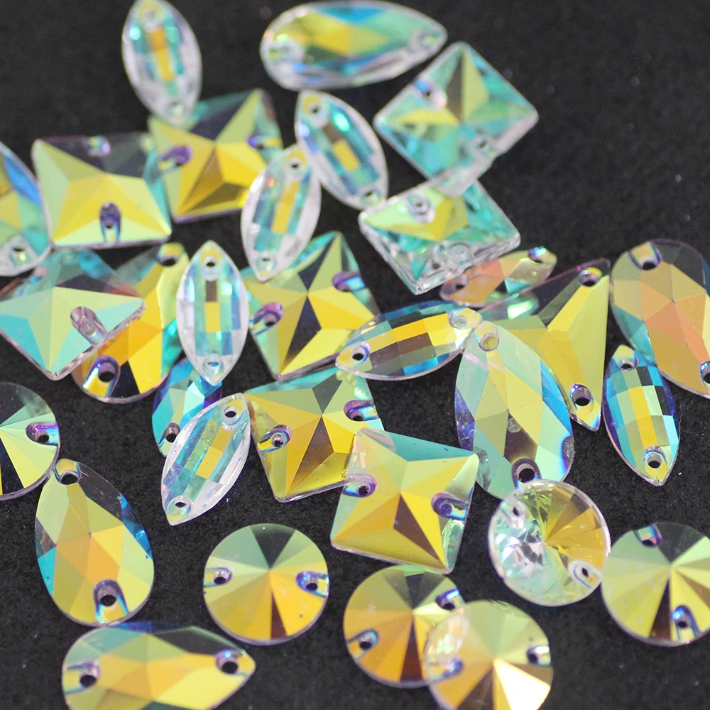 Стразы для пришивания стразы 12x12 мм квадратная форма с прозрачными кристаллами |