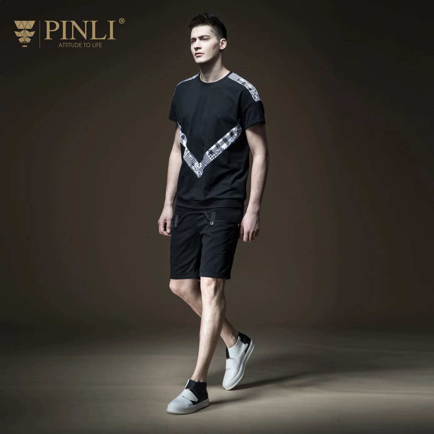 Мужские шорты для фитнеса Pinli Новинка Лето 2019 мужские повседневные отдыха с