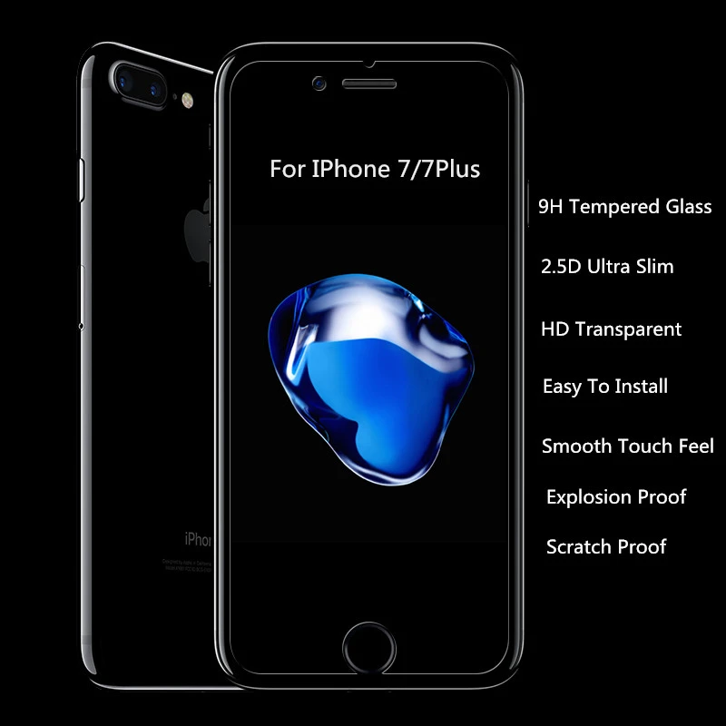HD Прозрачная пленка из закаленного стекла для Apple iPhone 7 Plus 5 "Защитная 4 7" |