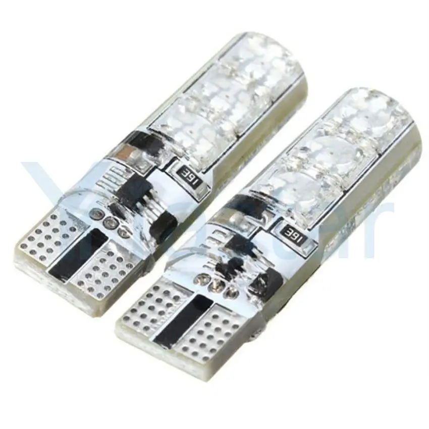 100 шт. Автомобильные светодиодные лампы RGB T10 W5W 194 168 5050 SMD | Автомобили и мотоциклы