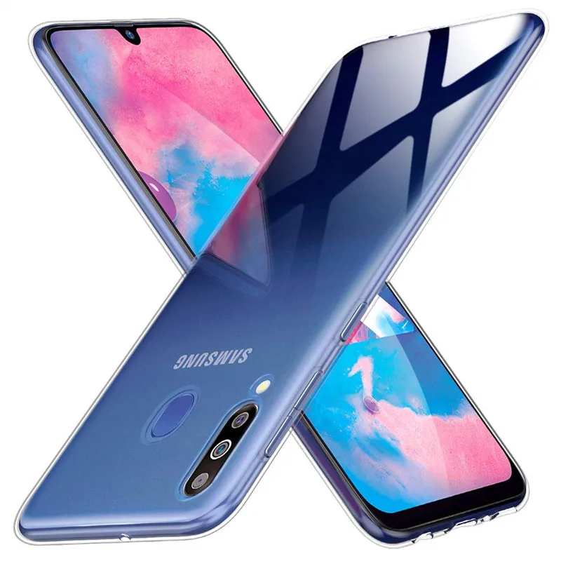 Чехол для Samsung Galaxy M30 мягкий силиконовый чехол из ТПУ с кристаллами M 30 SM-M305FN/DS