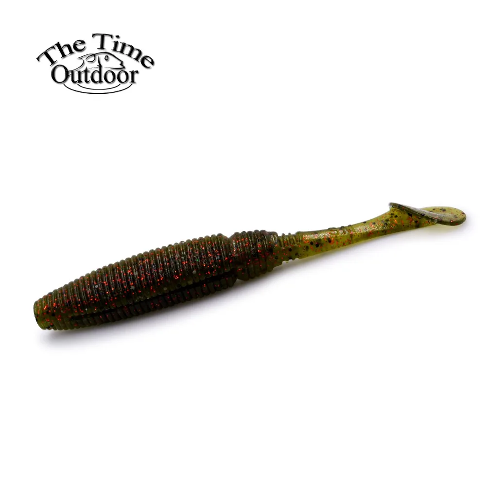 10cm/8g 6 pcs/pack Flexible Soft fishing Lure with silicone worm baits artificial lures high quality grubs Fishing bait | Спорт и