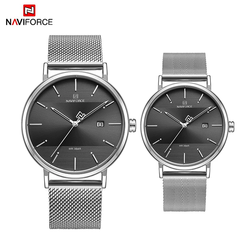 

NAVIFORCE Couple Watches Fashion Lover Casul Sport Watch 2019 Luxury Top Brand Bracelet Wrist Watches For Men Women Girls Gifts