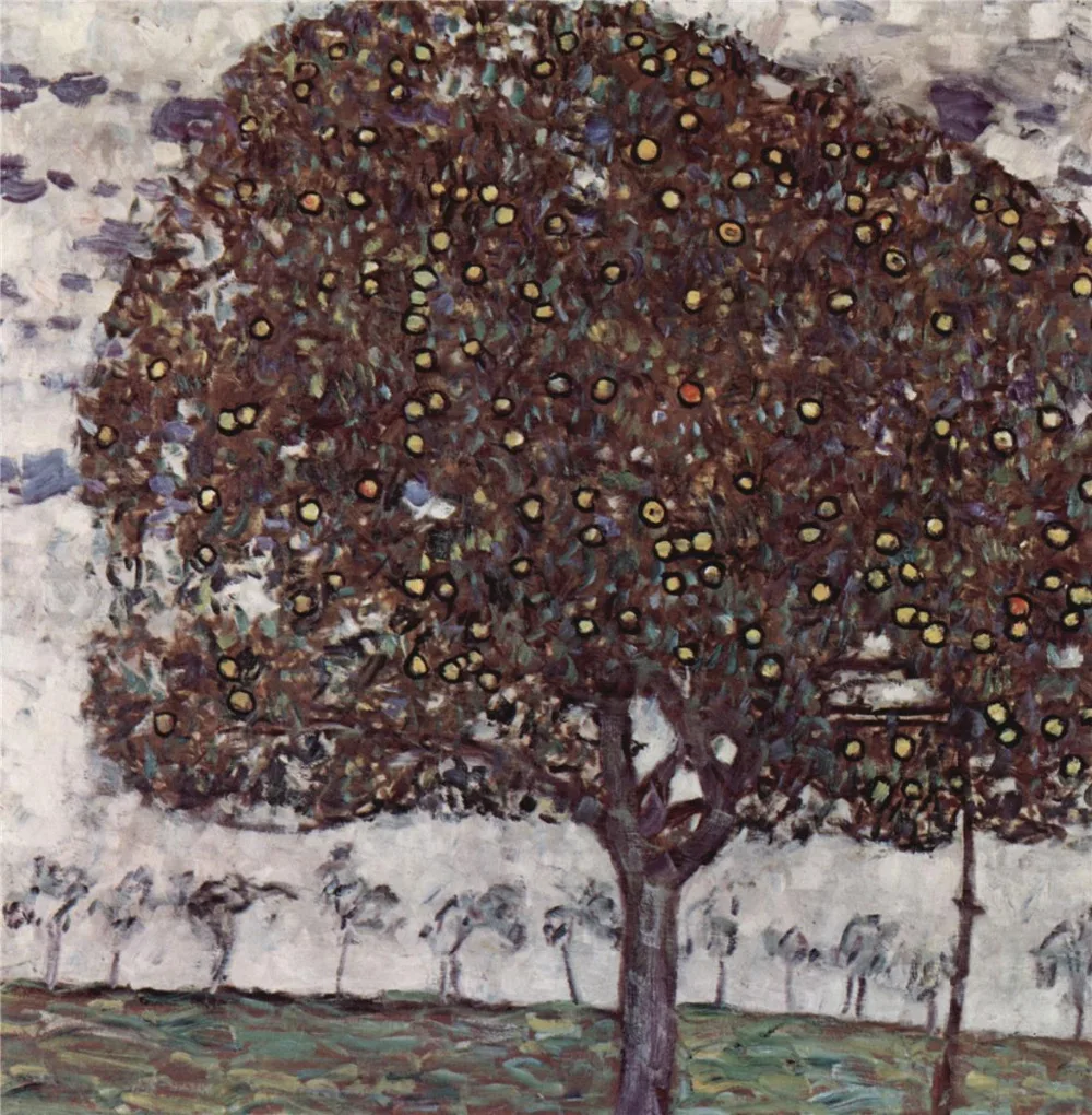 

Handmade oil painting reproduction Apple Tree II by Gustav Klimt