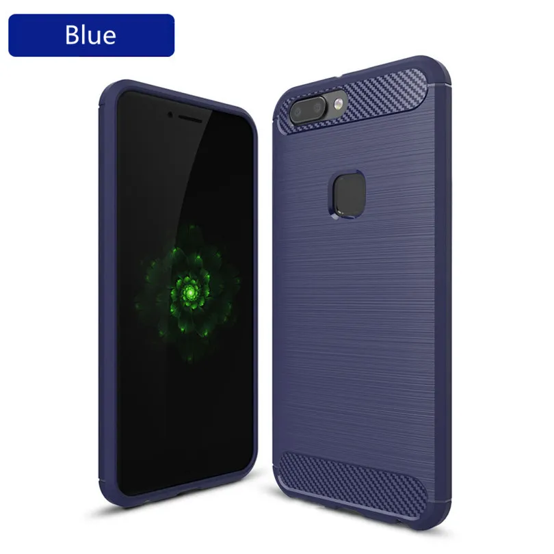 Elivebuy Cellphone Cover Carbon fiber drawing wire frame Housing For Vivo X20 Plus Silicone Protection Cases |