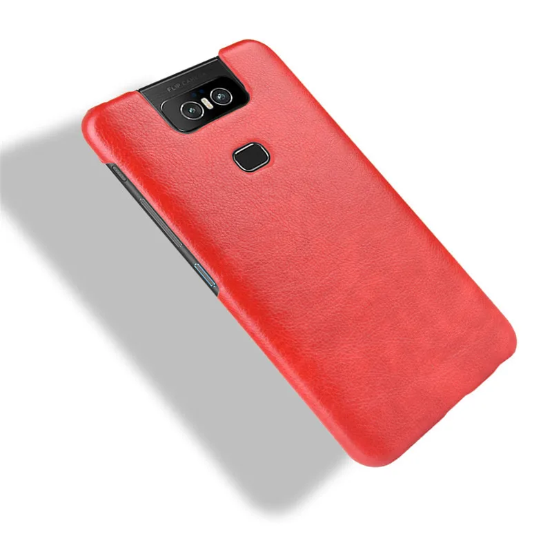 Для Asus Zenfone 6 ZS630KL из искусственной кожи кожа с рисунком Litchi Твердый чехол для Asus Zenfone 6z ZS630KL ZS 630KL чехол для телефона