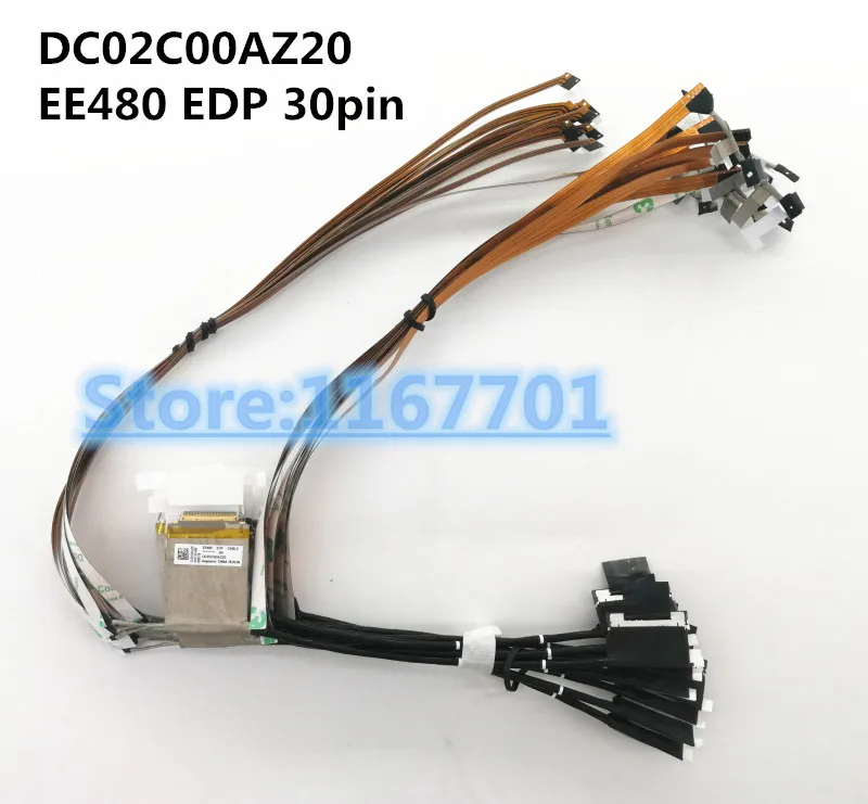 

New Original Laptop/notebook LCD/LED/LVDS cable for Lenovo thinkpad E480 2018 DC02C00AZ00 DC02C00AZ20 EE480 EDP 30pin logo LED