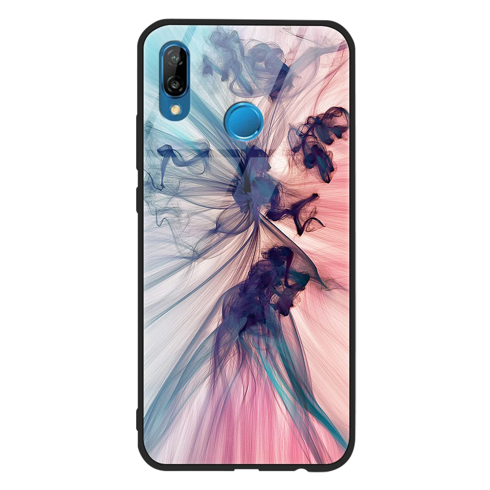 yfen Закаленное Стекло Мраморный чехол для huawei P20 P30 P10 mate 20 10 30 P9 Plus Pro Lite P Smart Fundas для Honor 8X9X20 10 Pro Lite - Цвет: yfen