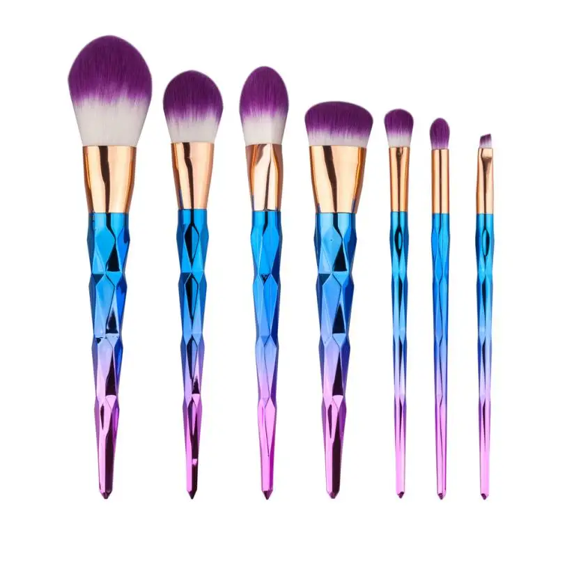 Cool! Metal+wool As picture show 7PCS Cosmetic Makeup Brush Eyeshadow Anne | Красота и здоровье