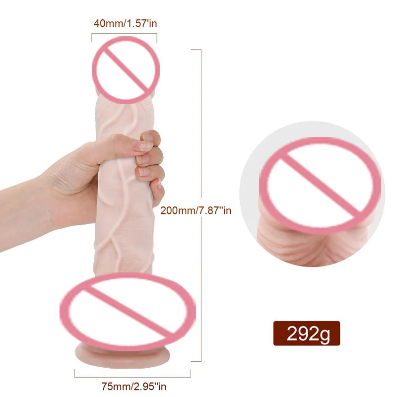 Горячая Кожа ощущение жидкий силикон реалистичный пенис супер большой