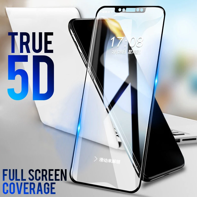 Закаленное 5d стекло 9H с краями из алюминиевого сплава для iPhone X XS Max XR 11 12 mini Pro MAX 6 6S