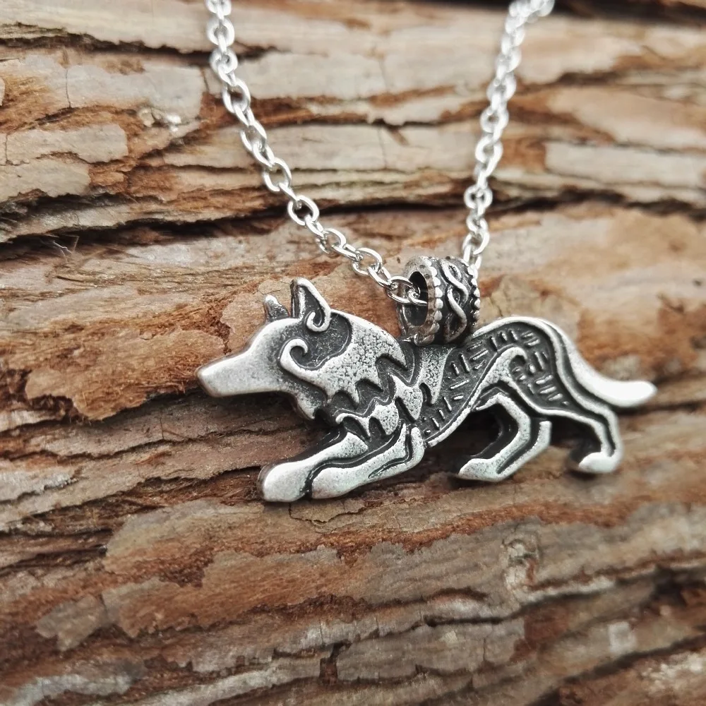 1 шт. Прямая поставка новинка Лидер продаж модное ожерелье унисекс с волком и