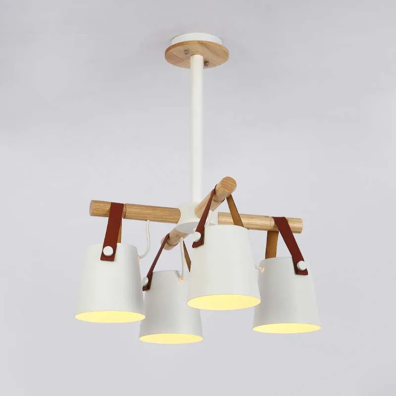 Скандинавская дизайнерская деревянная люстра современные светодиодный ные