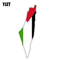 yjzt 4 2cm12 5cm accessories palestine gazza jews flag map helemt car sticker decal 6 1207