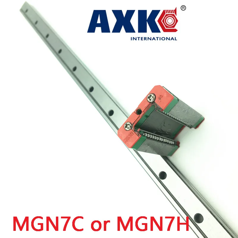 2021 AXK rail mgn7 For 7mm Linear Guide Mgn7 L= 450mm Rail Way + Mgn7c Or Mgn7h Long Carriage Cnc X Y Z Axis | Обустройство дома