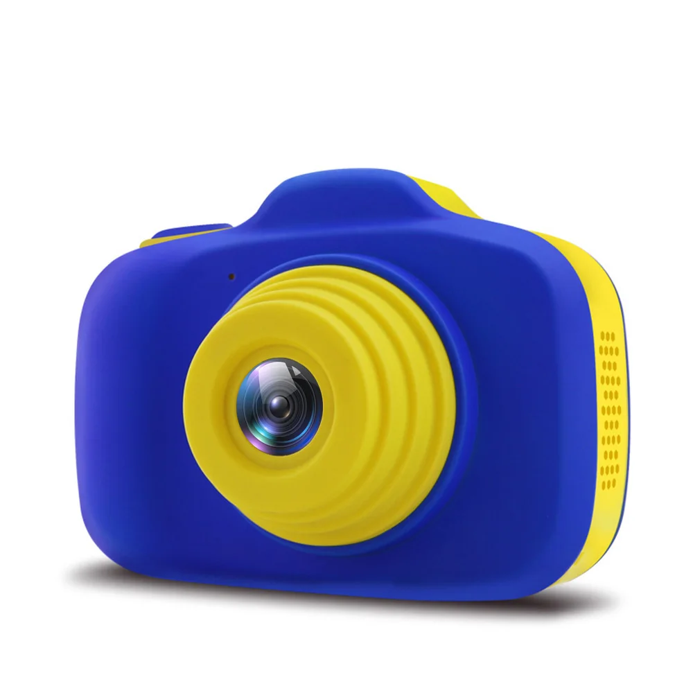 Blue Детская игрушечная мини-камера цифровая фотокамера Ultra HD детские развивающие игрушки фотография малыш игрушка камера подарок на день детей - Цвет: Blue