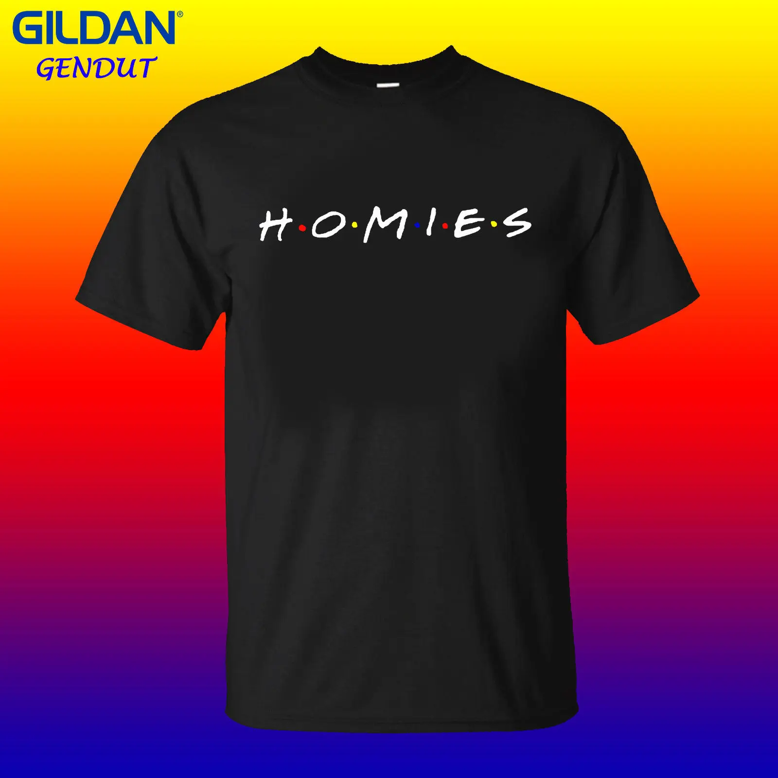 Мужская футболка с принтом летняя Homies забавная уличная изображением друзей ТВ
