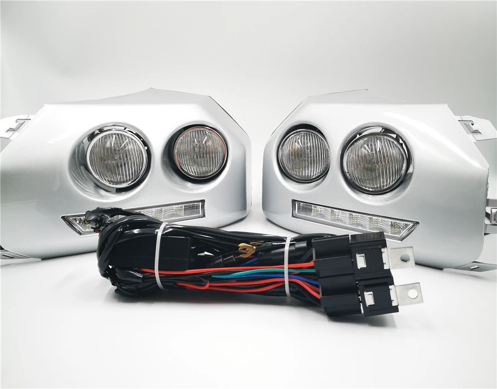 1 пара автомобиля светодиодный DRL Дневной Бег светильник для Toyota Fj Cruiser 2007 2008 2009 2010