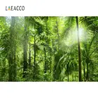 Фотофон Laeacco с тропическим дождем, джунглями, зелеными кустарниками, пальмами, натуральным пейзажем, для фотостудии