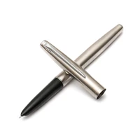 financial tip 0 38mm extra fine fountain pen silver color arrow clip ink pens steel metal classic jinhao 911 office school a6619