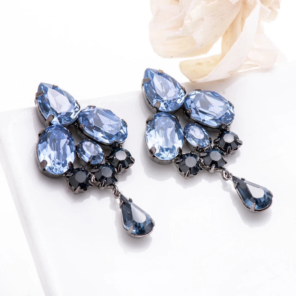 2015 горячая распродажа элегантных женщин серьги потрясающие золота заполнены