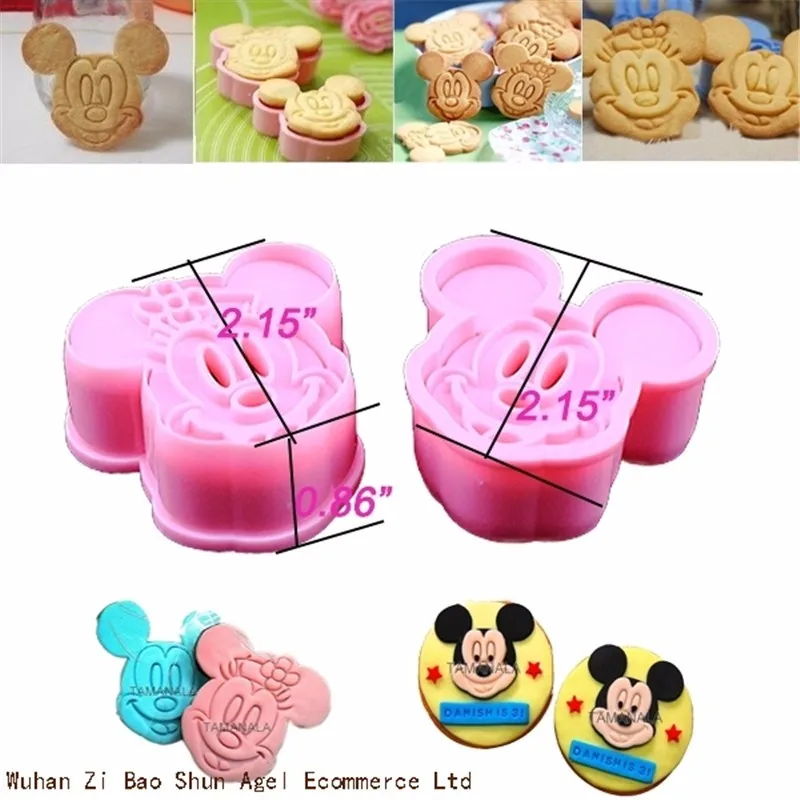 2 шт. Микки Минни мышь печенье с помадкой формы для бисквита набор инструментов