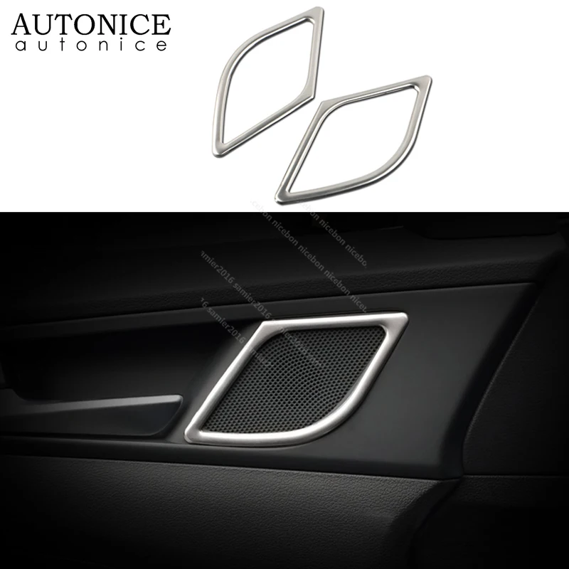 

Stainless Steel Door Speaker Audio Ring Trim Cover For Hyundai Tucson 2015-2018