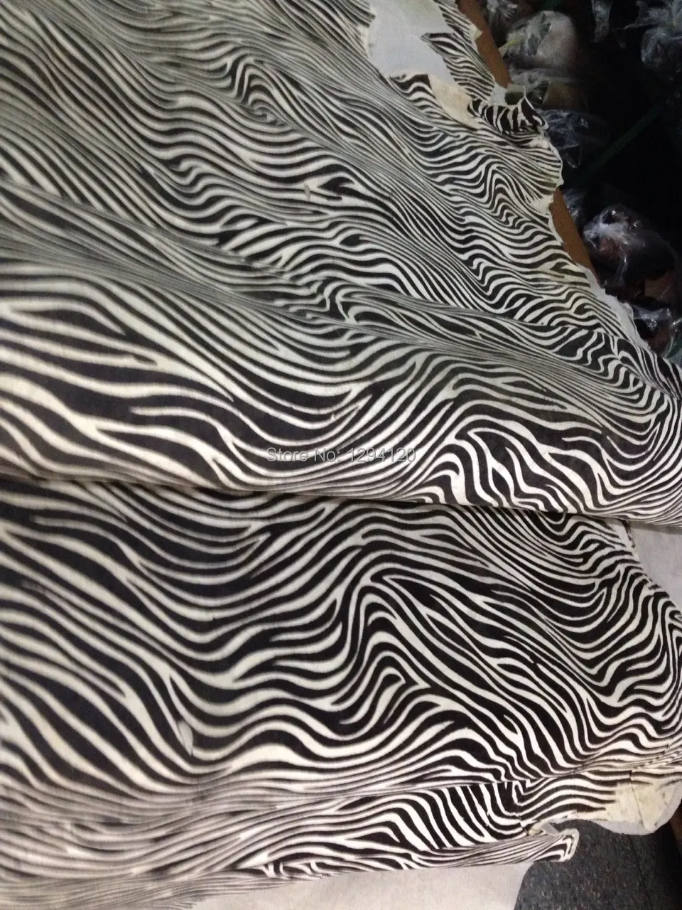 Подлинная лошадь Мех животных и кожа Ткань Материал с черный белый цвет Зебра