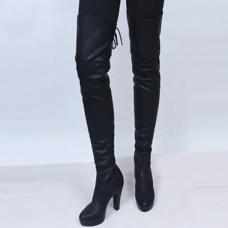 [Customize] PU Leather Game NieR Automata 2B Boots Cosplay Shoes Any Sizes NEW 2017 | Тематическая одежда и униформа