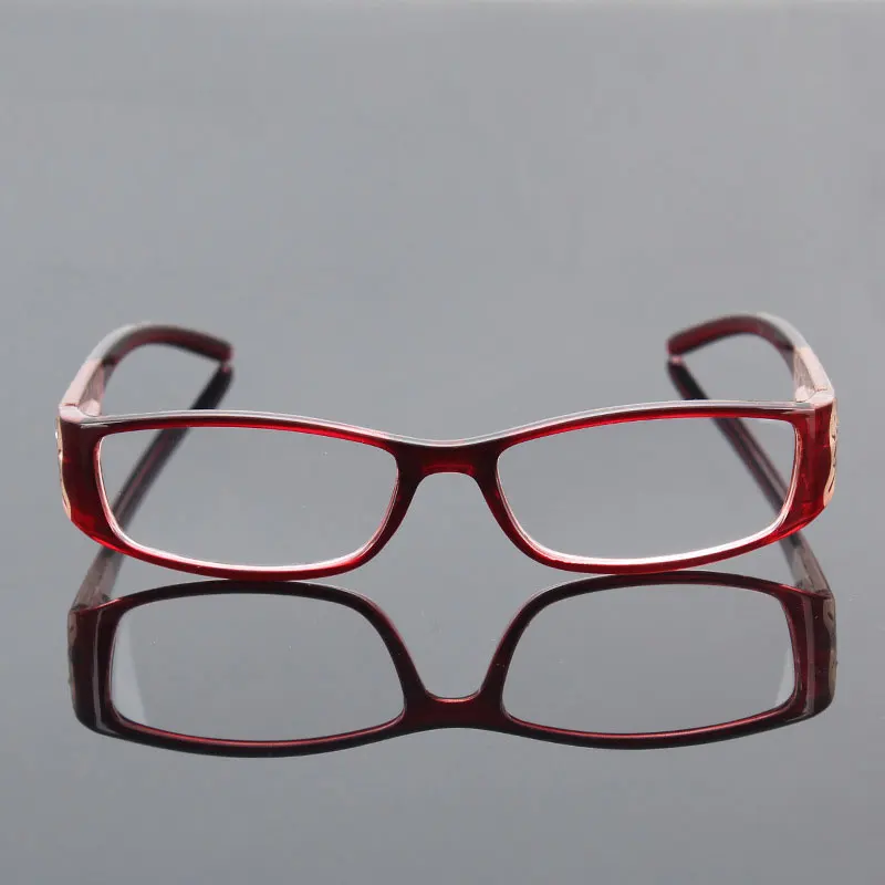 Цветочные очки для чтения Стразы для женщин Gafas de Lectura оправа для очков Роскошные модные очки+ 100 150 200 250 300 350 400