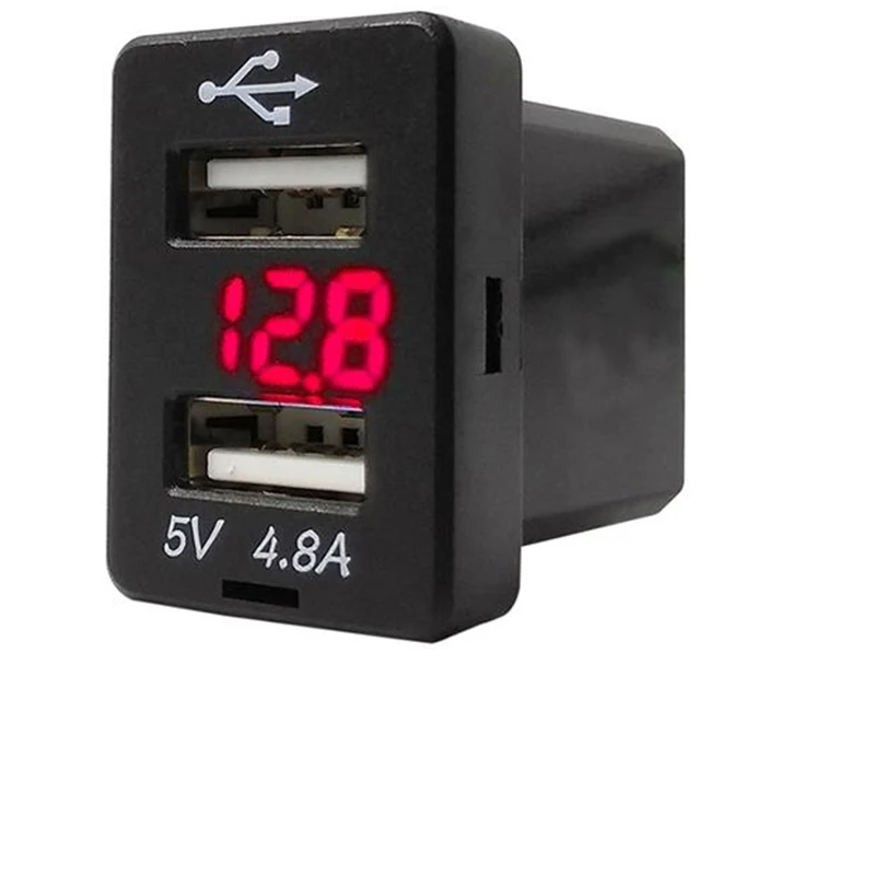 4.8A 12 24 в двойной USB разъем зарядное устройство адаптер питания розетка