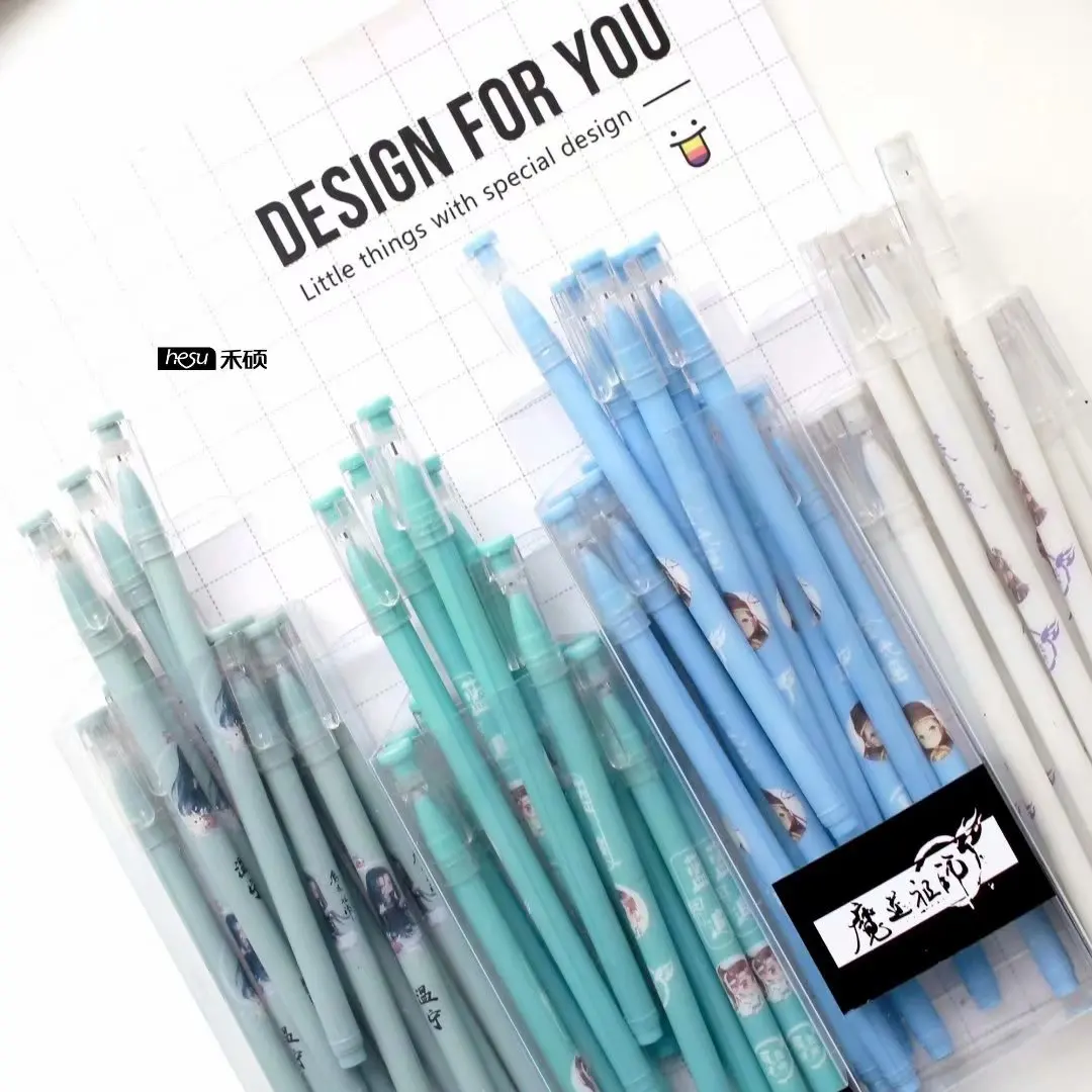 4 шт. гелевые ручки мультфильм магия дао черный цветной гель-inkpens для письма милые канцелярские офисные школьные принадлежности