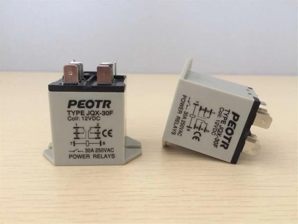 Промежуточное реле питания JQX-30F 2Z 30A 250VAC 8-контактный терминал DPDT 12VDC 24VDC 110VAC 220VAC 1