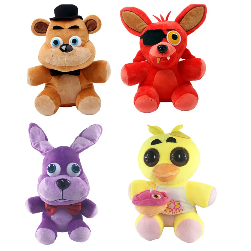 10 дюймов 25 см Five night at freddy's 4 FNAF bonnie foxy fredy fazbear плюшевая игрушка кукла, Кролик Утка плюшевая кукла
