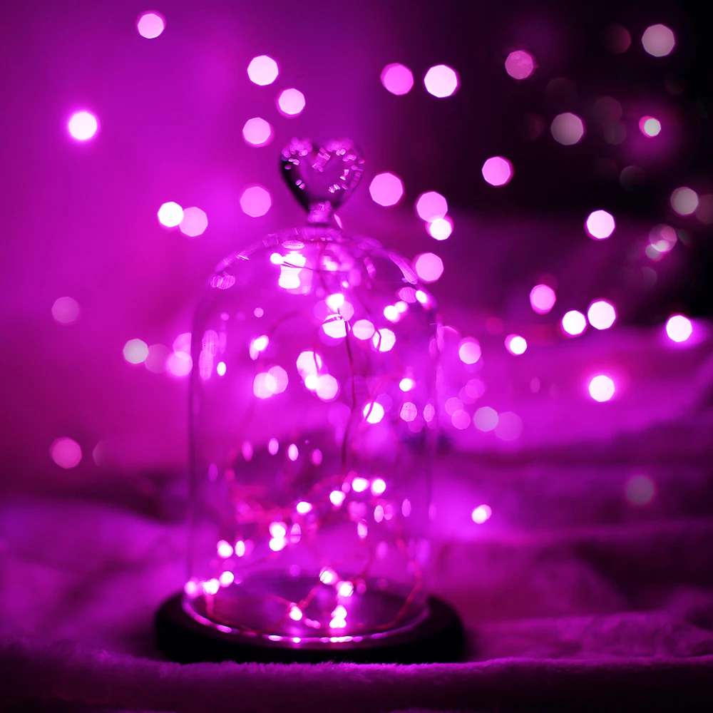 Magicnight 20 розовая микро светодиодная гирлянда на 7 футов Сверхтонкая медная