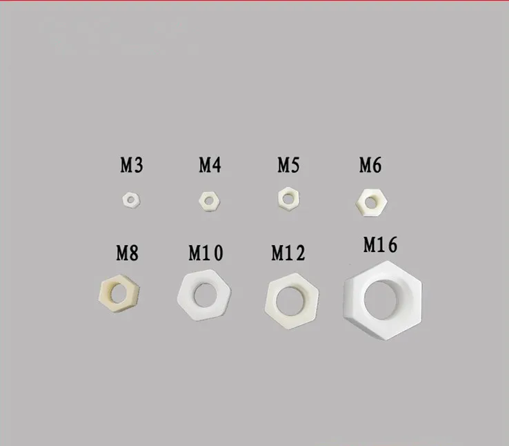 Серия M3/Керамическая гайка из алюминия/Изолированная керамическая