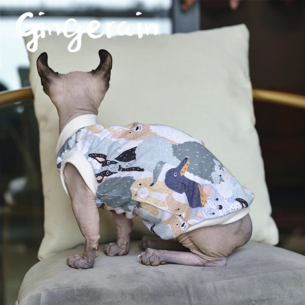 Gingerain Милая кошка Одежда для питомцев кошек модная куртка домашних животных