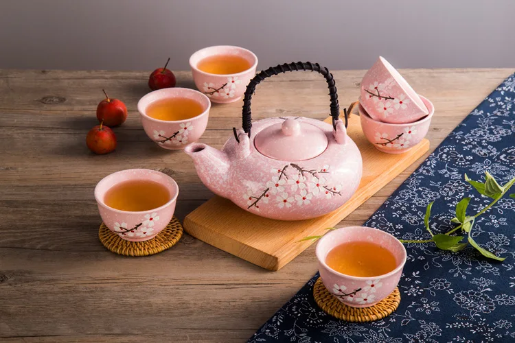 Чайный набор из шести чашек, глазурованный кунг-фу, фарфоровый чайный набор, креативный чайный набор, чайный горшок A