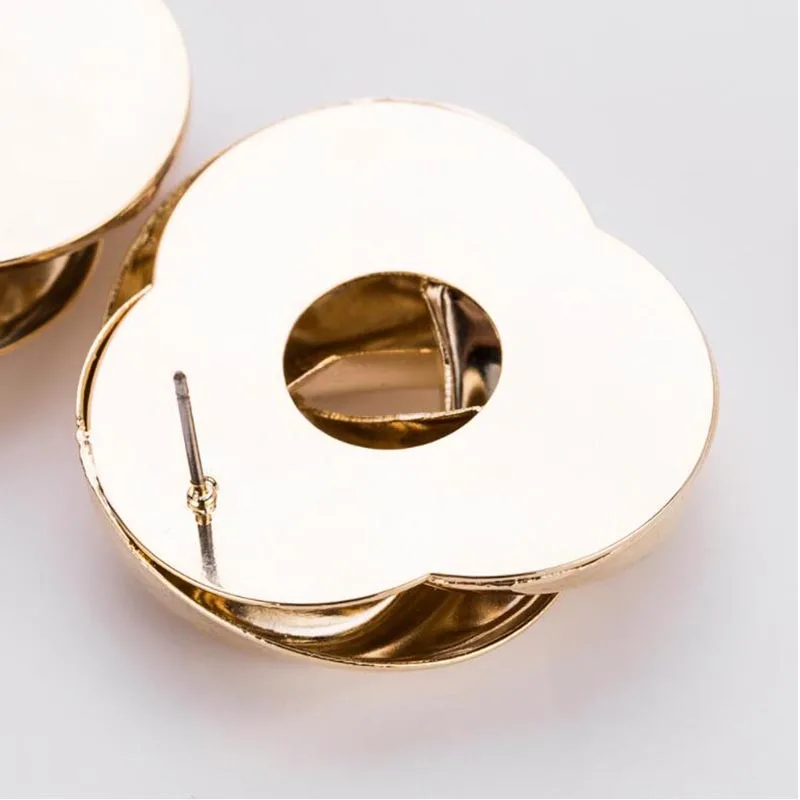 EC111 серьги-гвоздики для девочек Brinco Pendientes Bijoux металлические вращающиеся серебряные/золотые серьги-гвоздики для женщин Свадебные ювелирные изделия