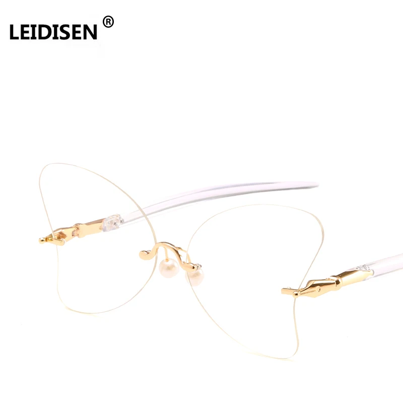 Женские солнцезащитные очки LEIDISEN винтажные кошачий глаз в форме бабочки UV400