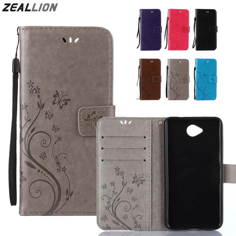 ZEALLION для Nokia Lumia 530 535 550 630 640 640XL 650 730 830 950 чехол с изображением цветов и бабочек